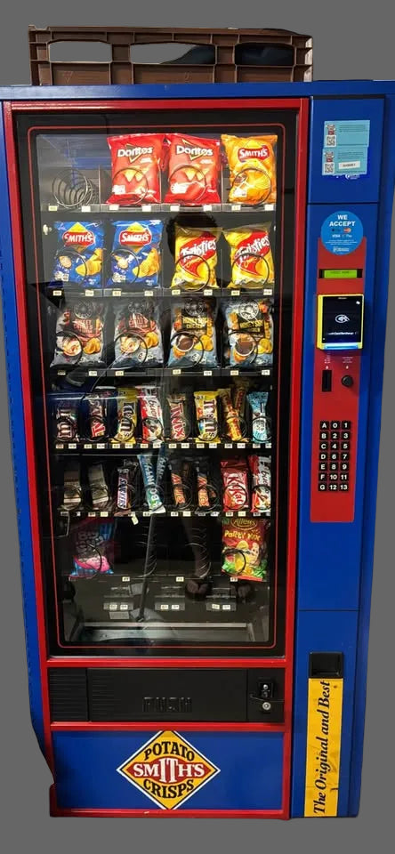Polyvend 4 Wide Ambient Snack Vending Machine